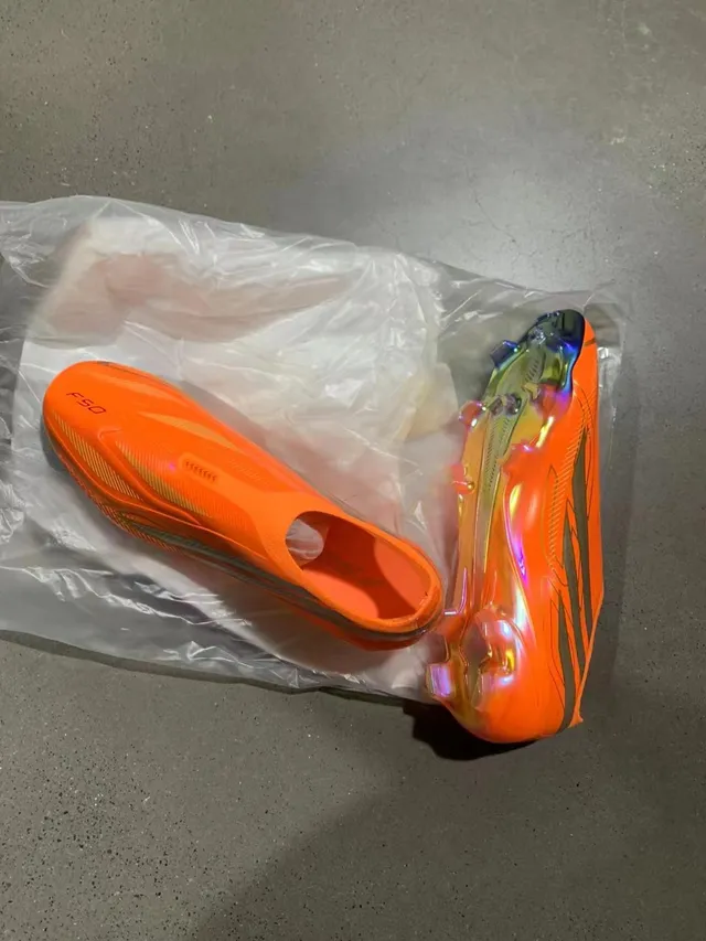 Adidas X Speedflow Orange Iridescent Firm-Ground Soccer Shoes 3