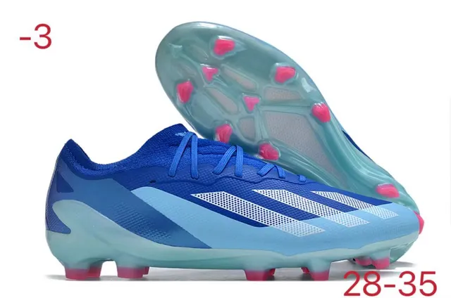 Adidas X Speedflow Zapatos de fútbol blanco, azul, amarillo para terreno firme 4