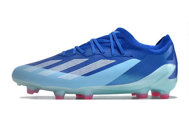 Adidas X Speedflow Zapatos de fútbol blanco, azul, amarillo para terreno firme 7