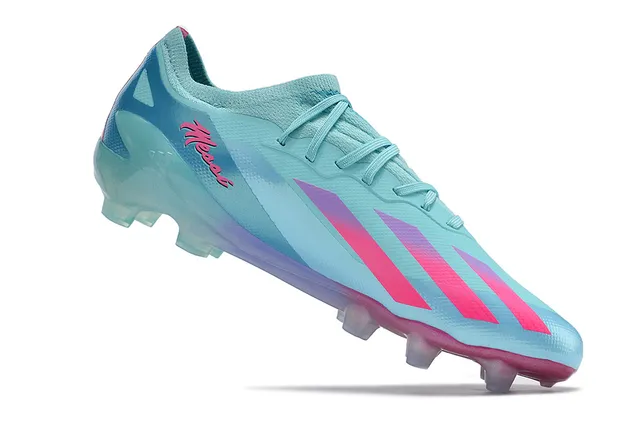 Adidas X Speedflow Zapatos de fútbol blanco, azul, amarillo para terreno firme 13