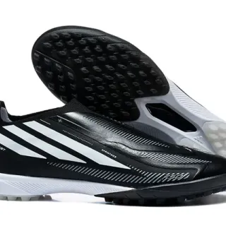 Adidas X Speedportal Hyperfast Preto Branco Turf Sapatos de Futebol