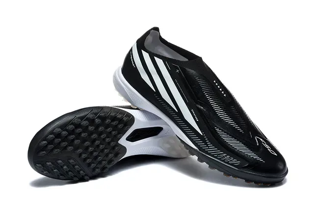 Adidas X Speedportal Hyperfast Negro Blanco Turf Zapatos de Fútbol 7