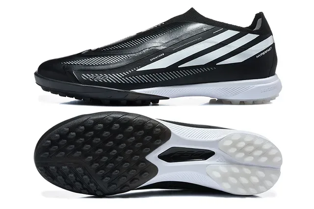 Adidas X Speedportal Hyperfast Negro Blanco Turf Zapatos de Fútbol 9