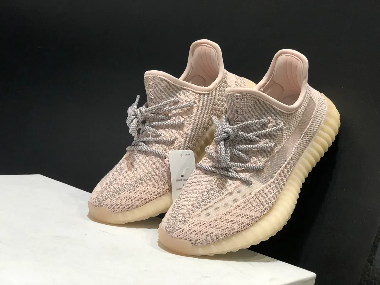 Adidas Yeezy Boost 350 ভূরা গ্রে কিনিট আপার রিবড ট্রান্সলুসেন্ট সোল লাইফস্টাইল স্নিকার্স 8