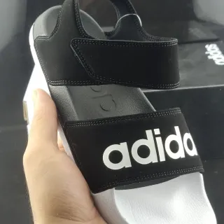 Adidas Yeezy Slide Black and White Casual Sandals
