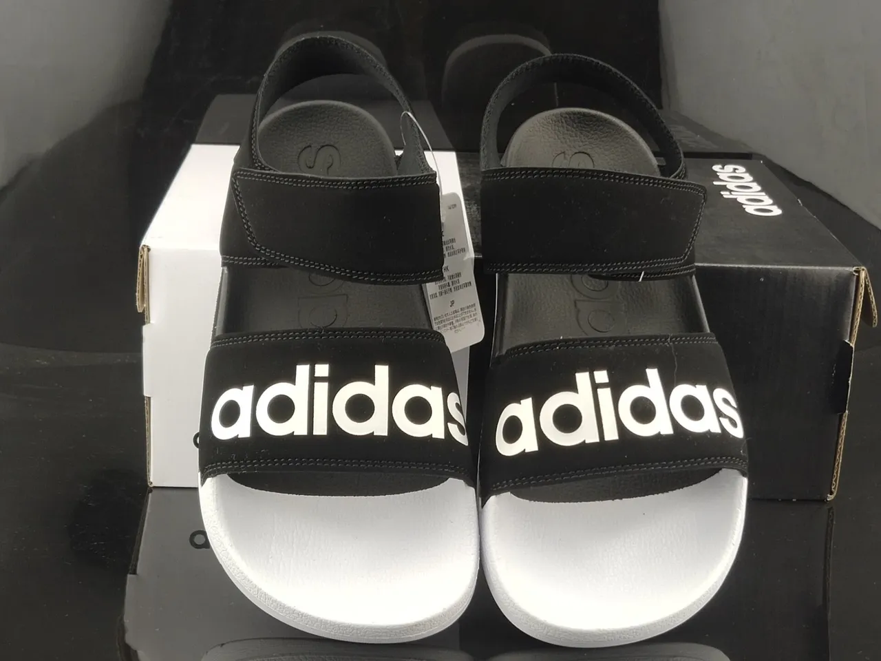 Adidas Yeezy Slide Black and White Casual Sandals 5