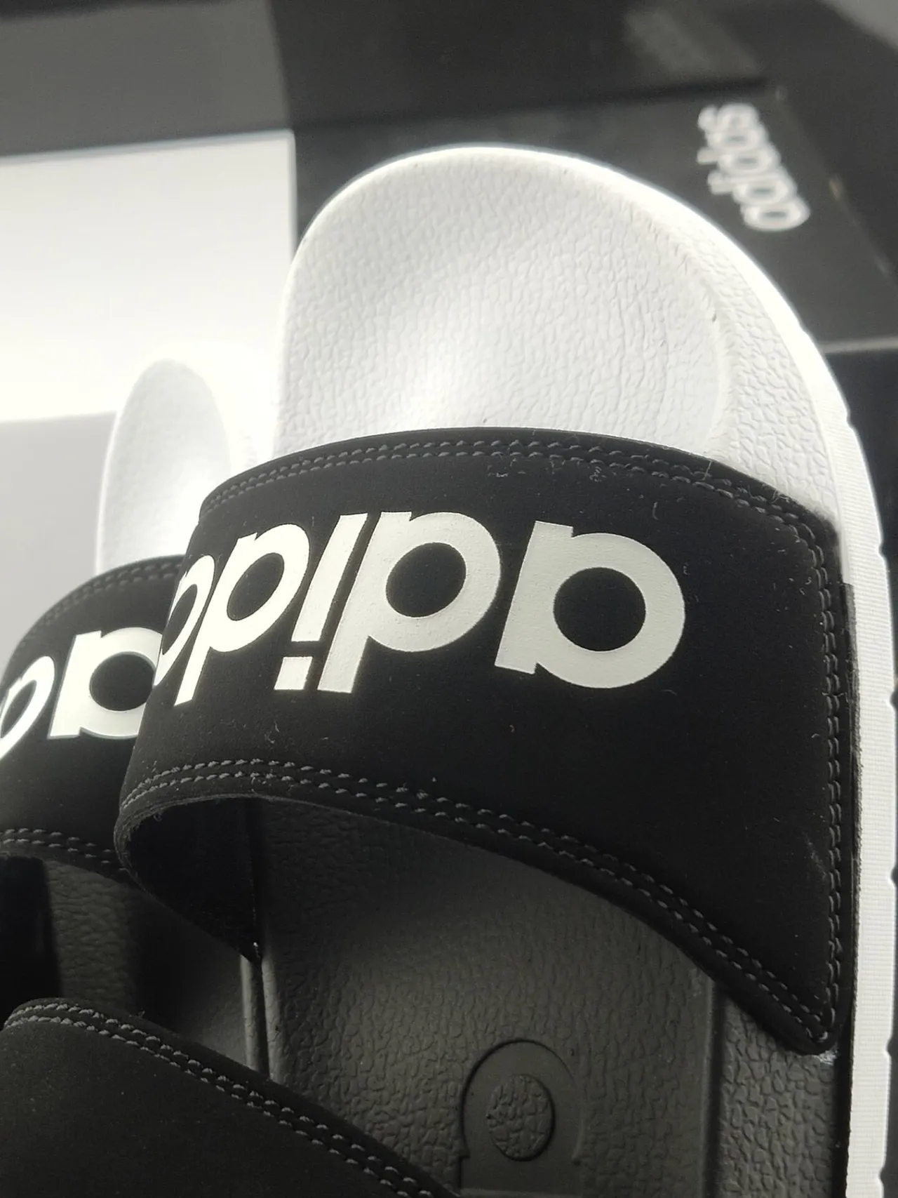 Adidas Yeezy Slide Black and White Casual Sandals 6