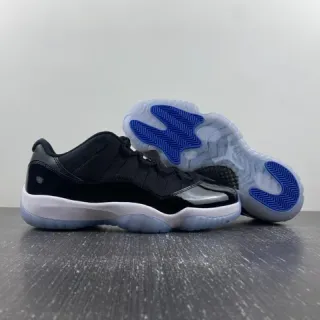 Tênis de basquete Air Jordan 11 preto branco azul royal