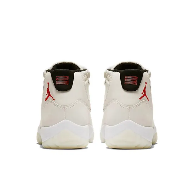 حذاء كرة السلة عالي الرقبة Air Jordan 11 Off-White Jumpman باللون الأحمر 2