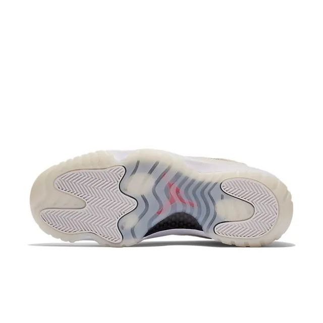 حذاء كرة السلة عالي الرقبة Air Jordan 11 Off-White Jumpman باللون الأحمر 6