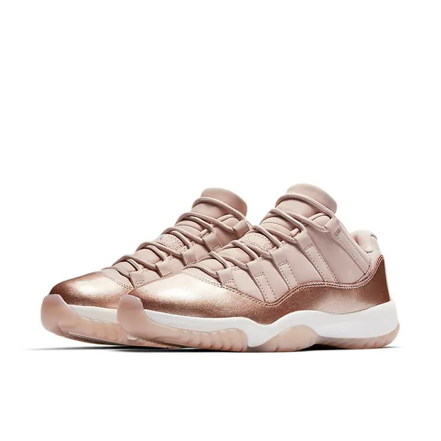 Zapatillas de baloncesto Air Jordan 11 oro rosa metálico 3