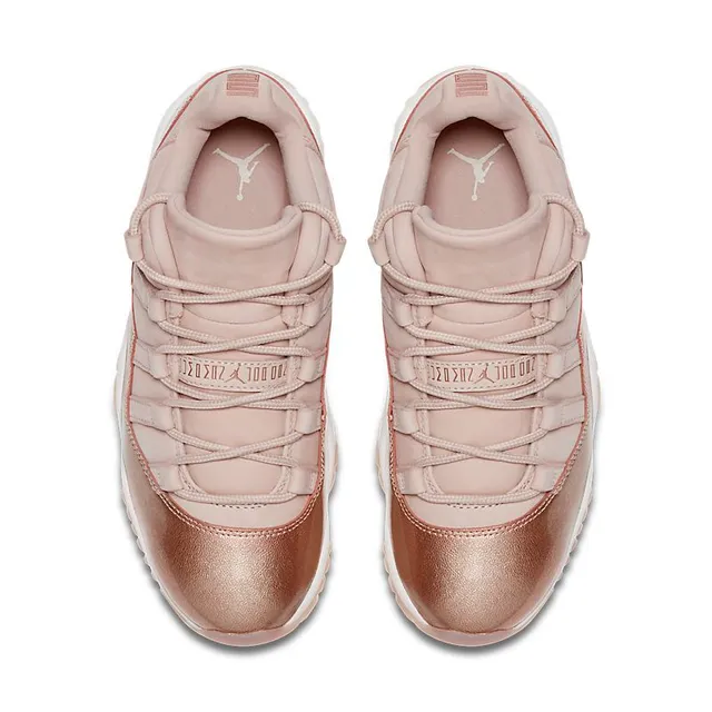 Zapatillas de baloncesto Air Jordan 11 oro rosa metálico 4