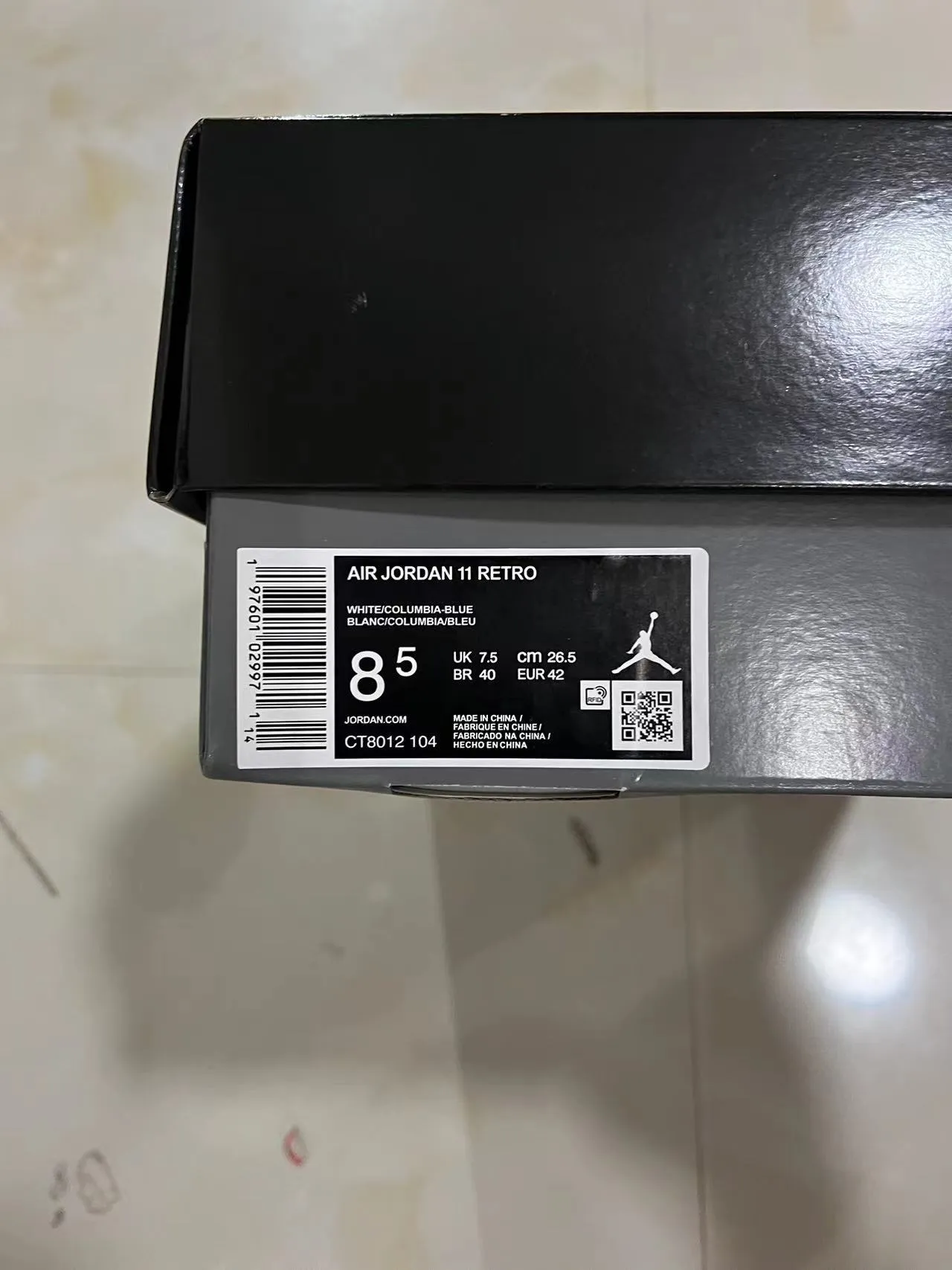 Air Jordan 11 White Light Blue Basketball Shoes 10