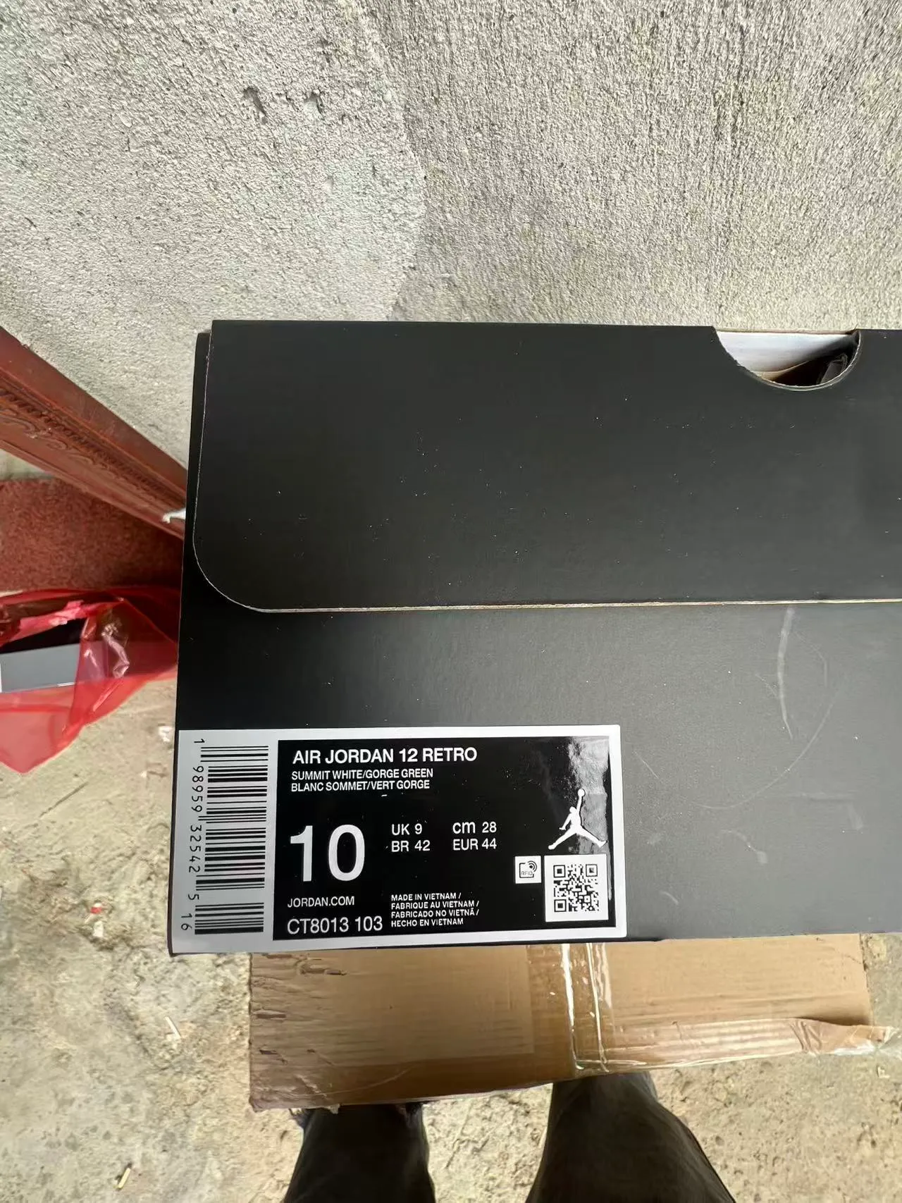 Air Jordan 12 White and Green বাস্কেটবল জুতা 11