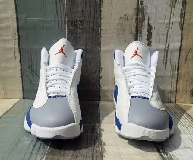 Air Jordan 13 सफेद रॉयल ब्लू ग्रे बास्केटबॉल जूते 3