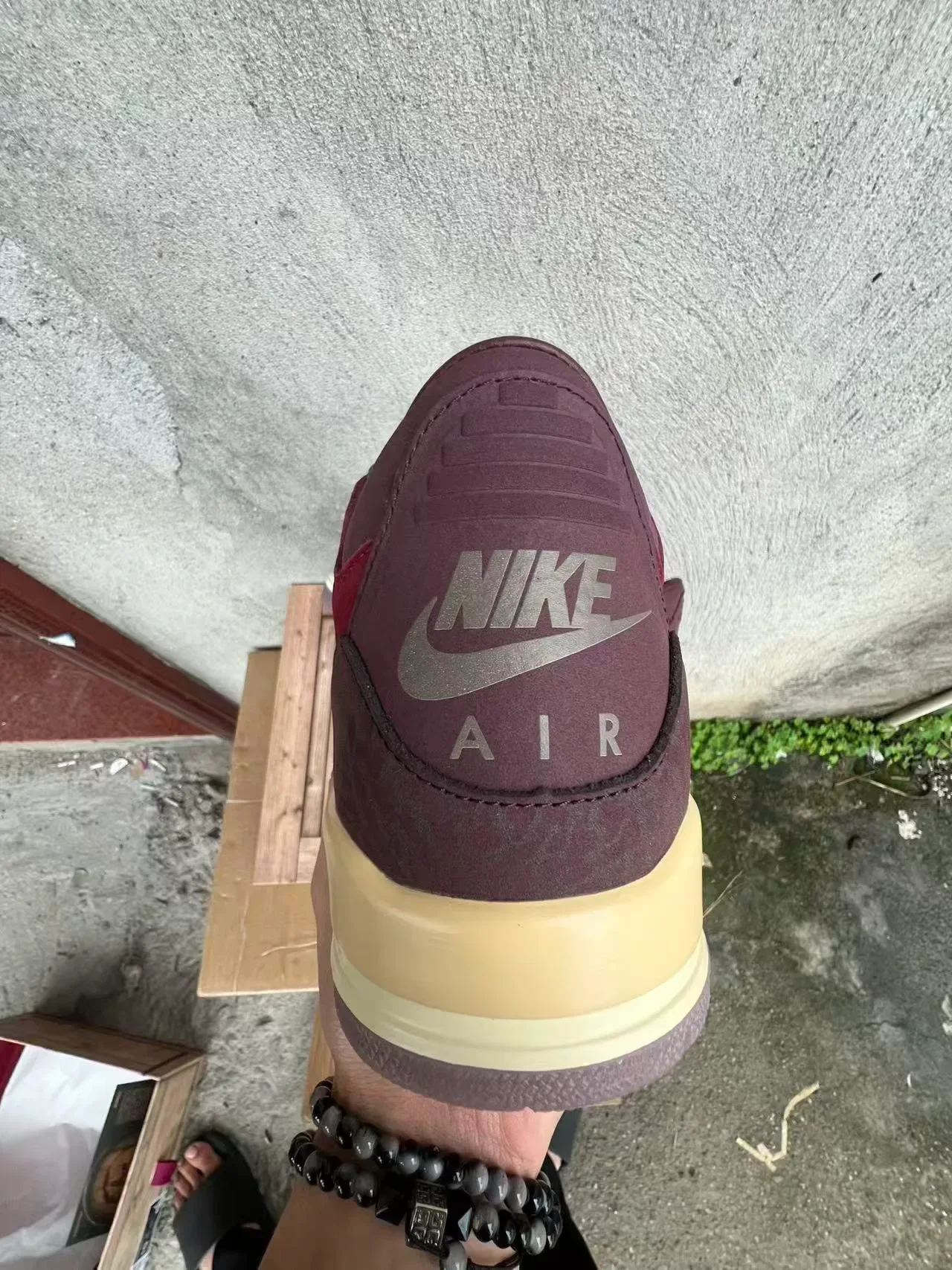 Air Jordan 3 Chaussures de Basketball Burgundy Daim et Cuir High-Top 8