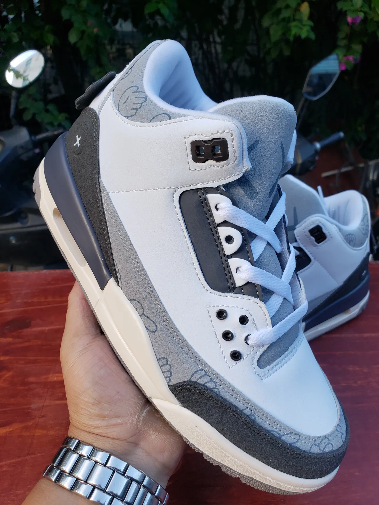 Zapatillas de baloncesto de caña alta Air Jordan 3 con motivo de estampado de elefante 2