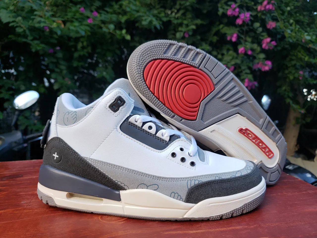 Zapatillas de baloncesto de caña alta Air Jordan 3 con motivo de estampado de elefante 6