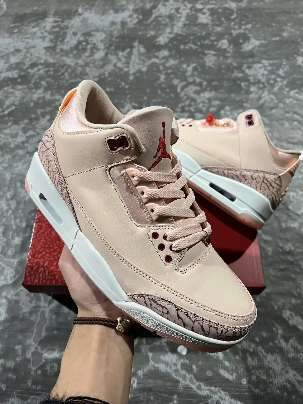 Air Jordan 3 Pink Elephant बास्केटबॉल जूते 2