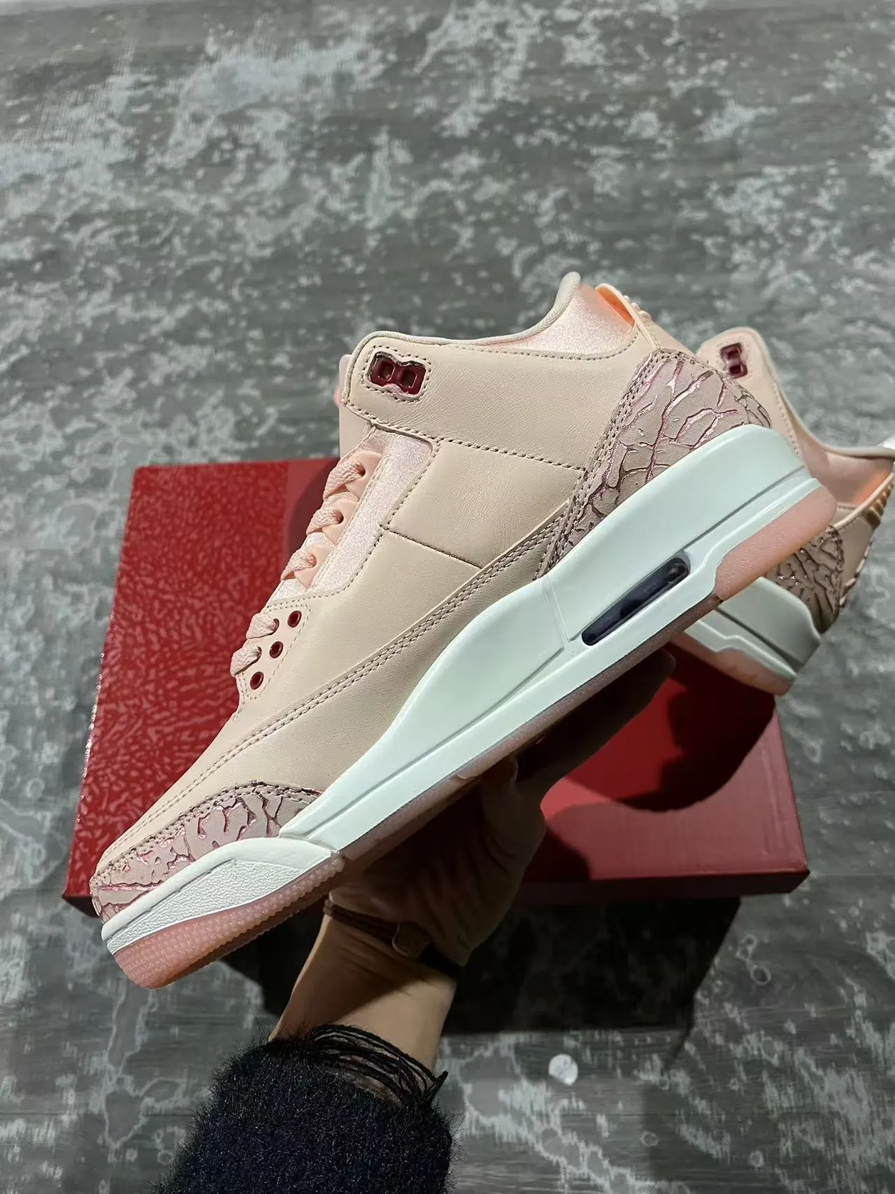 Air Jordan 3 Pink Elephant बास्केटबॉल जूते 5