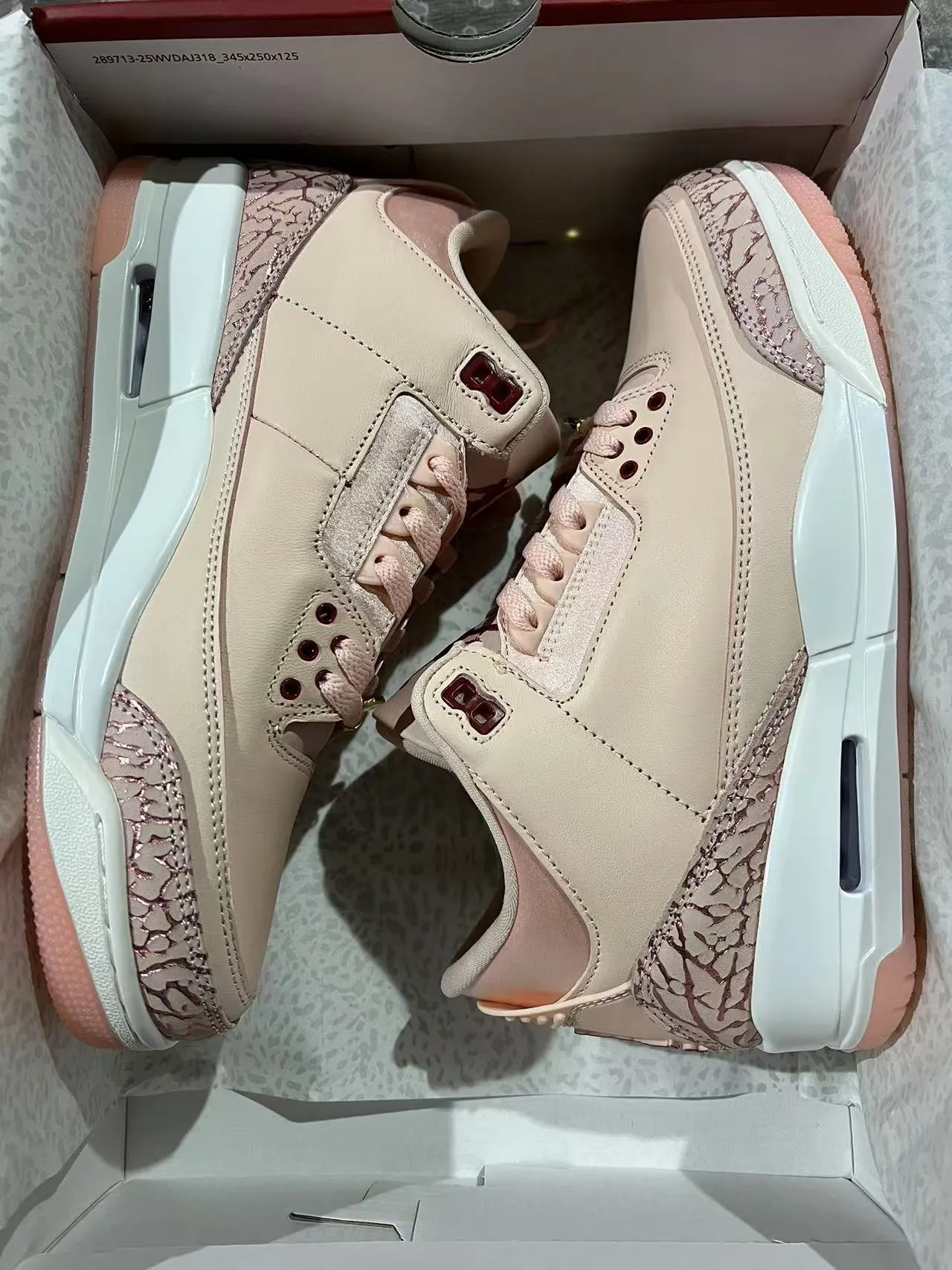 Air Jordan 3 Pink Elephant बास्केटबॉल जूते 9