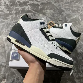 Air Jordan 3 zapatillas de baloncesto lifestyle blanco negro azul marino