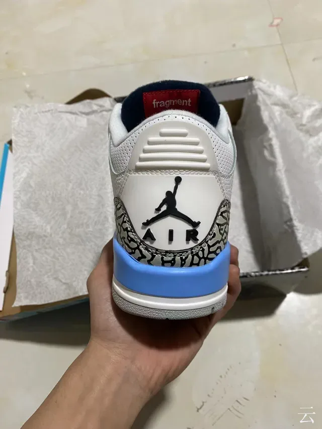 Air Jordan 3 Blanco Cemento Elefante Impresión Zapatillas de Baloncesto 6