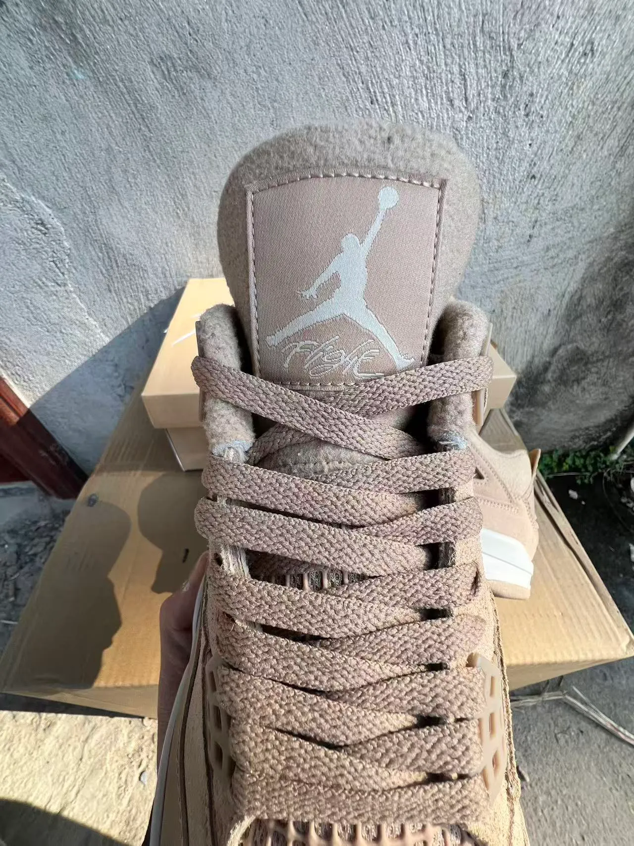 Air Jordan 4 Beige Suede chaussures de basketball 4
