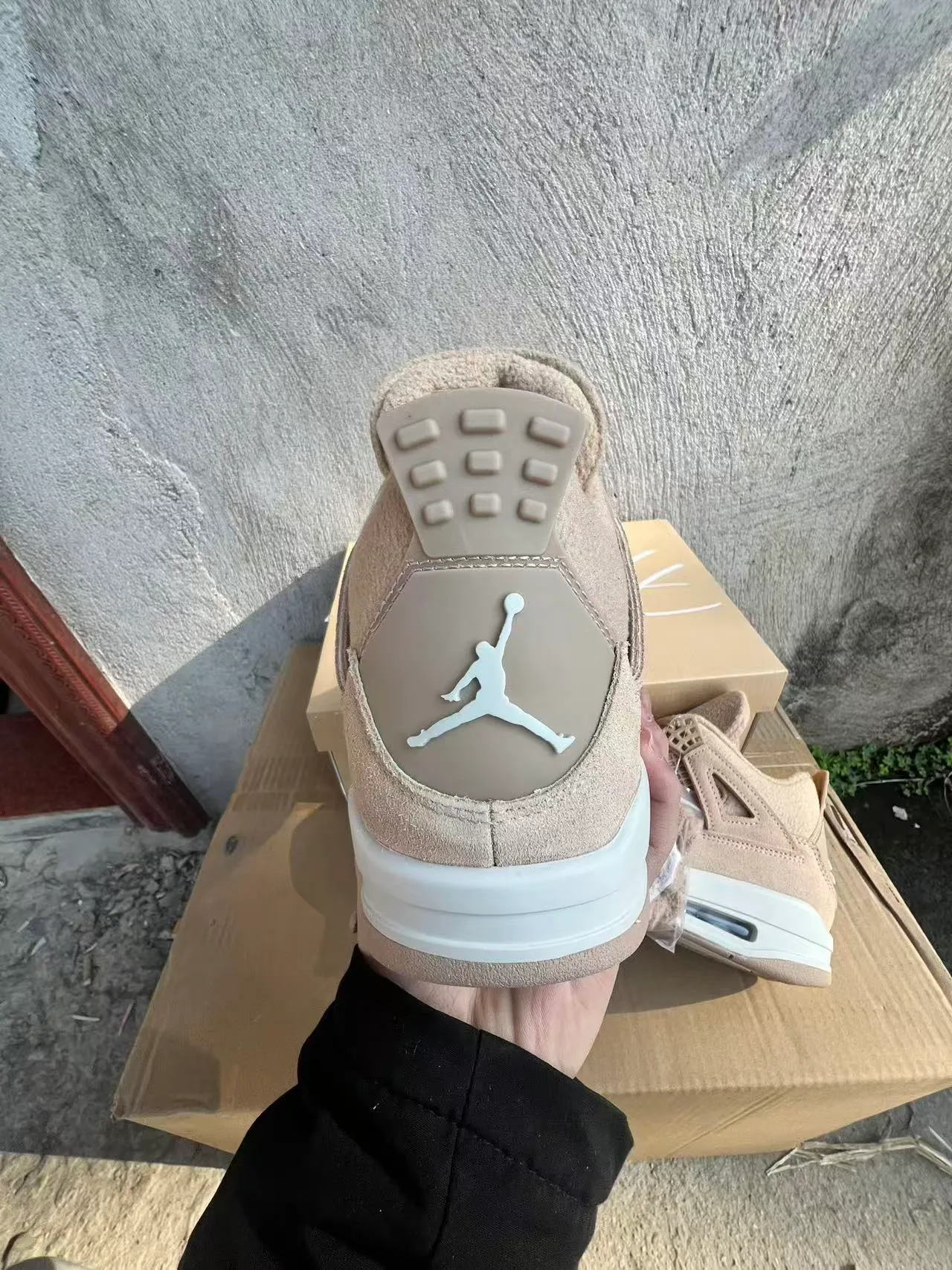 Air Jordan 4 Beige Suede chaussures de basketball 8
