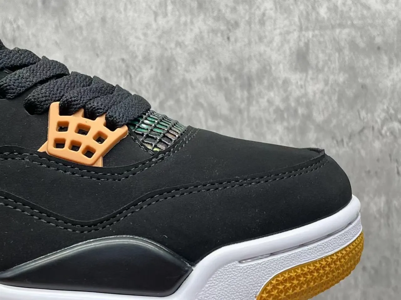 Air Jordan 4 ব্ল্যাক গাম ক্যামো মেশ বাস্কেটবল জুতো 2