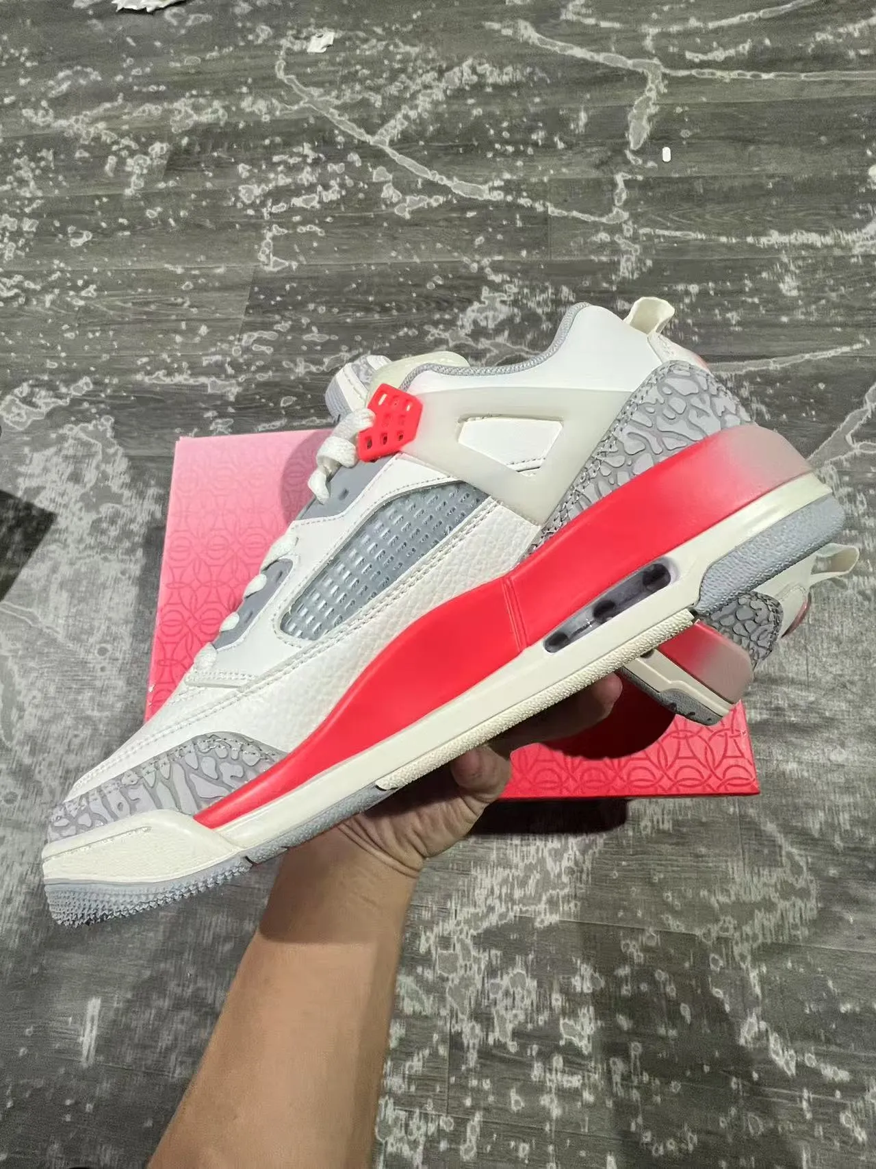 Air Jordan 4 Off-White Red Elephant लाइफस्टाइल स्नीकर्स 5