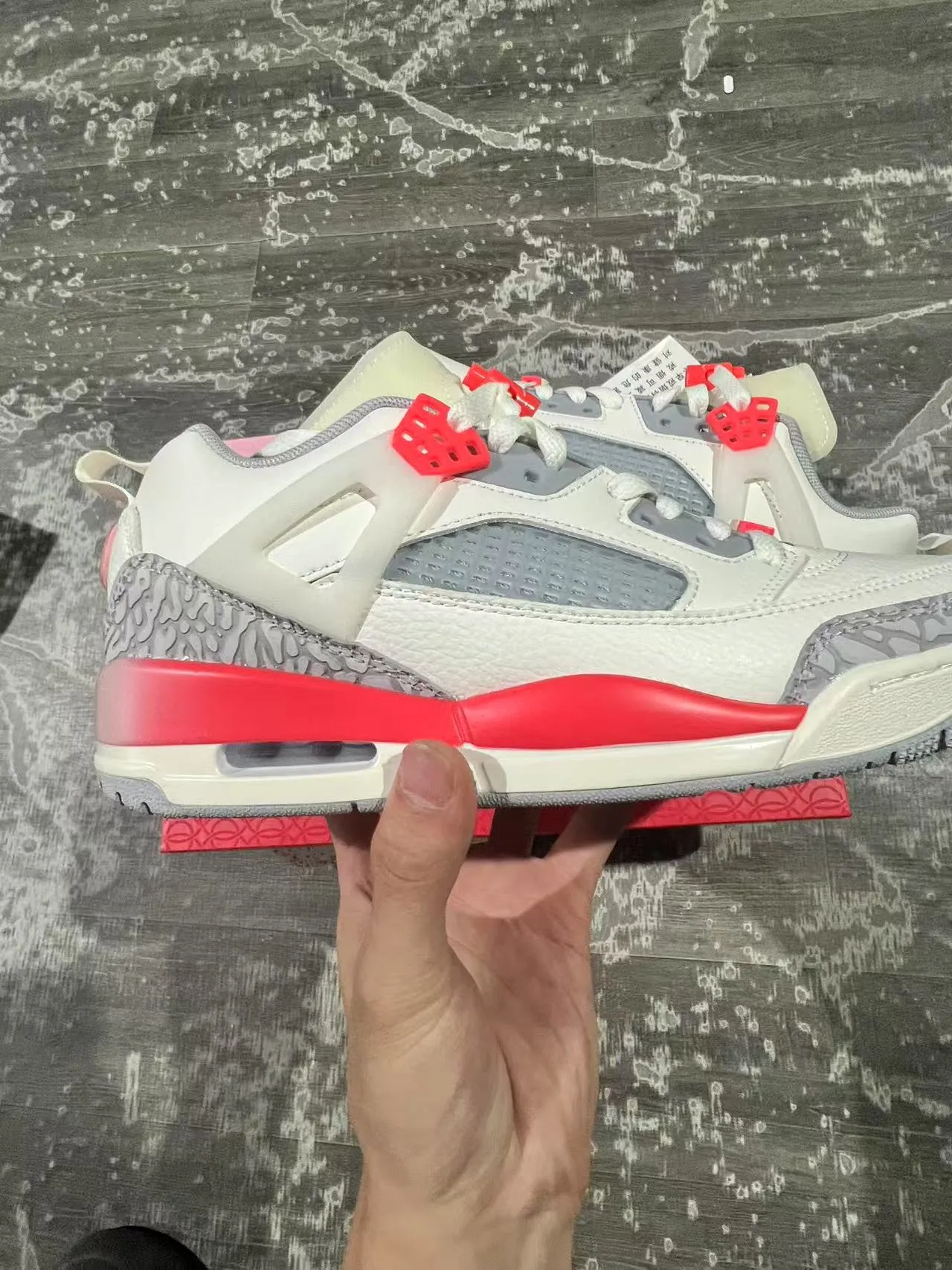 Air Jordan 4 Off-White Red Elephant लाइफस्टाइल स्नीकर्स 7