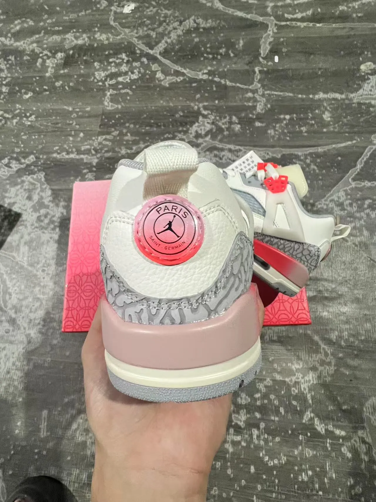 Air Jordan 4 Off-White Red Elephant लाइफस्टाइल स्नीकर्स 8