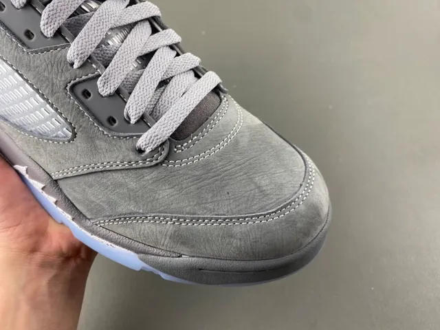 Air Jordan 5 Zapatillas de Baloncesto de Ante Gris Alta 2