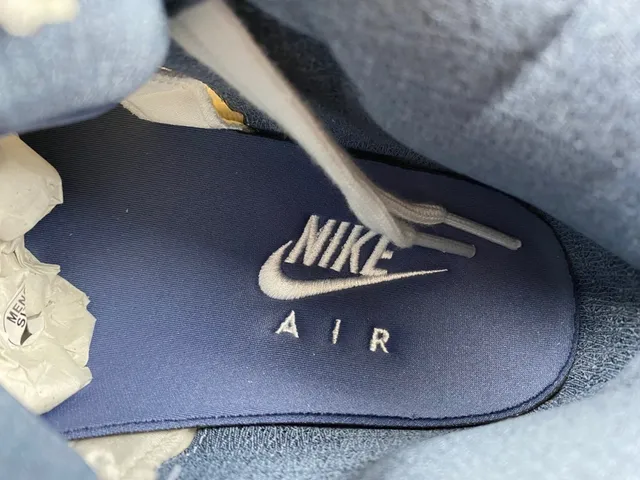 Air Jordan 5 أبيض أزرق بحري أصفر حذاء كرة السلة 11
