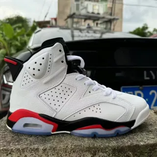 Air Jordan 6 সাদা কালো লাল বাস্কেটবল জুতা