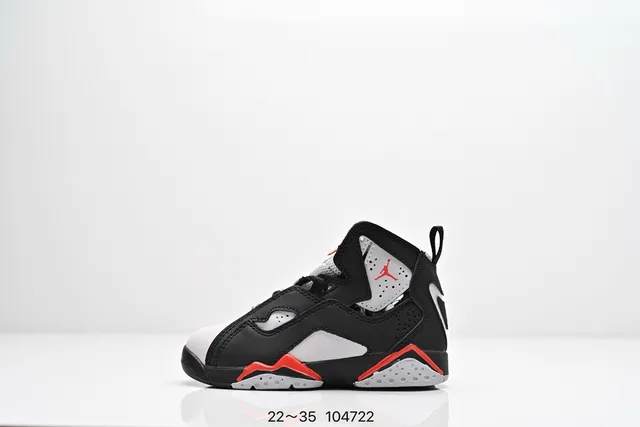 حذاء كرة السلة Air Jordan 7 أسود أصفر رمادي 4
