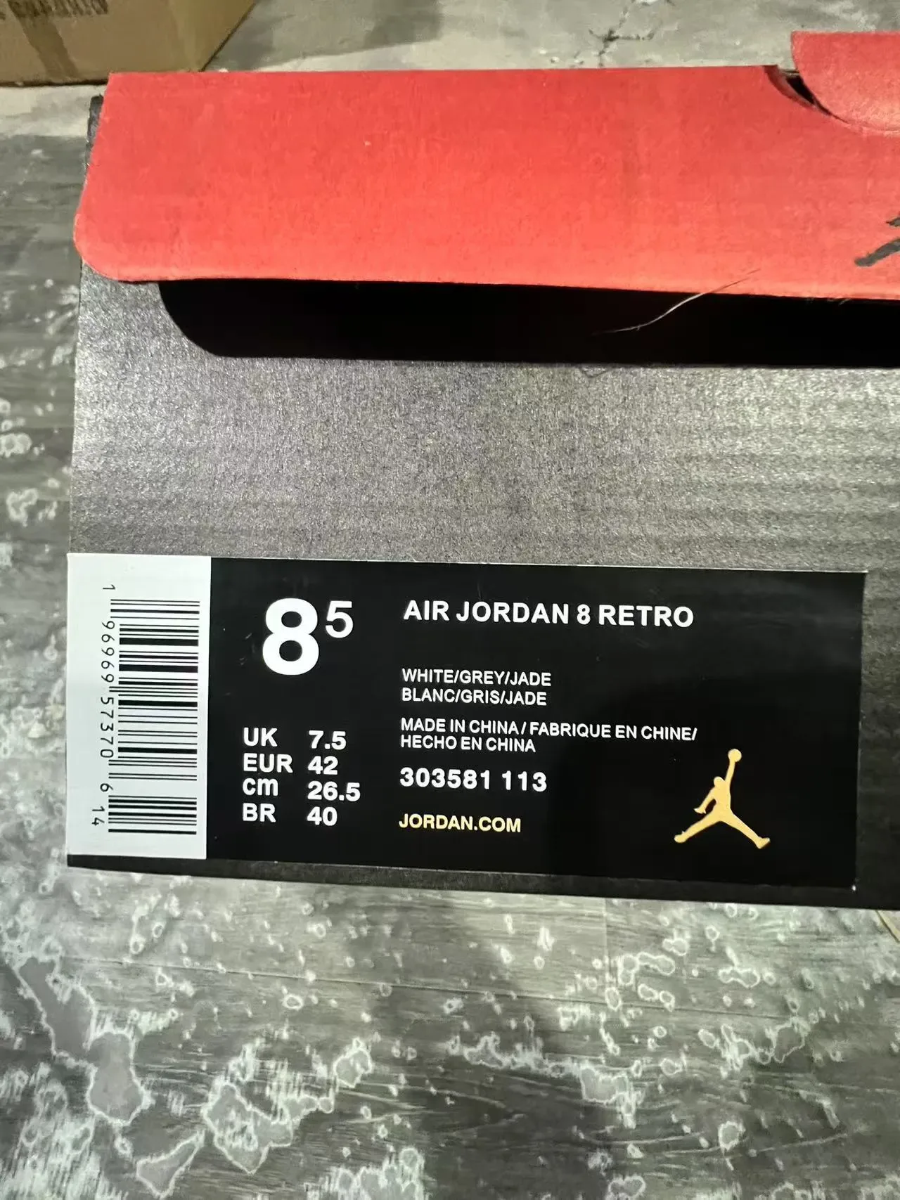 Air Jordan 8 Blanco Turquesa Rosa Negro Zapatos de Baloncesto 10