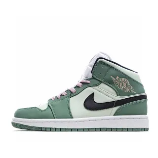 Air Jordan 绿色粉色高帮 Sage 和 Off-White 皮革篮球鞋