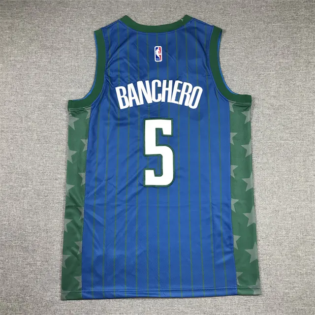 Air Jordan Orlando Magic City Edition নীল সবুজ স্টার জার্সি 3