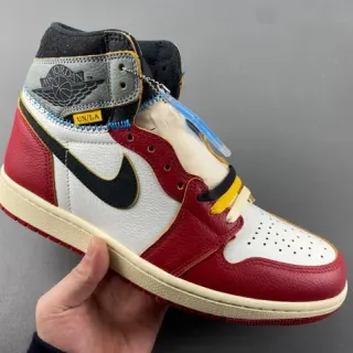 Air Jordan लाल सफेद हाई-टॉप लेदर अपर बास्केटबॉल जूते