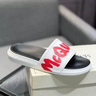 Alexander McQueen McQ Slide White Red Black Slippers