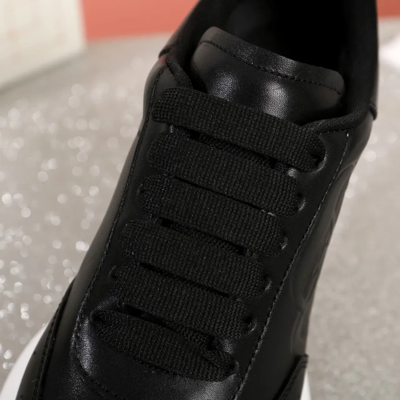Alexander McQueen Oversized Sneaker Black and White Lifestyle Sneakers 3