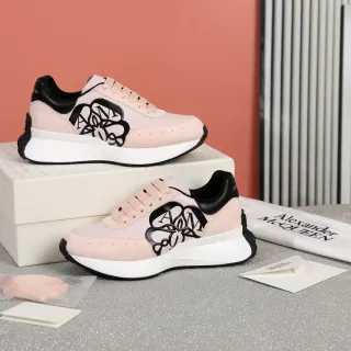 Alexander McQueen Oversized Sneaker Pink Suede Lifestyle Sneakers