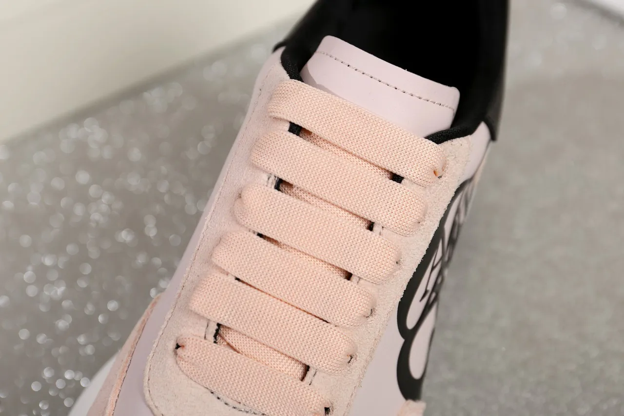 Alexander McQueen Oversized Sneaker Pink Suede Lifestyle Sneakers 3