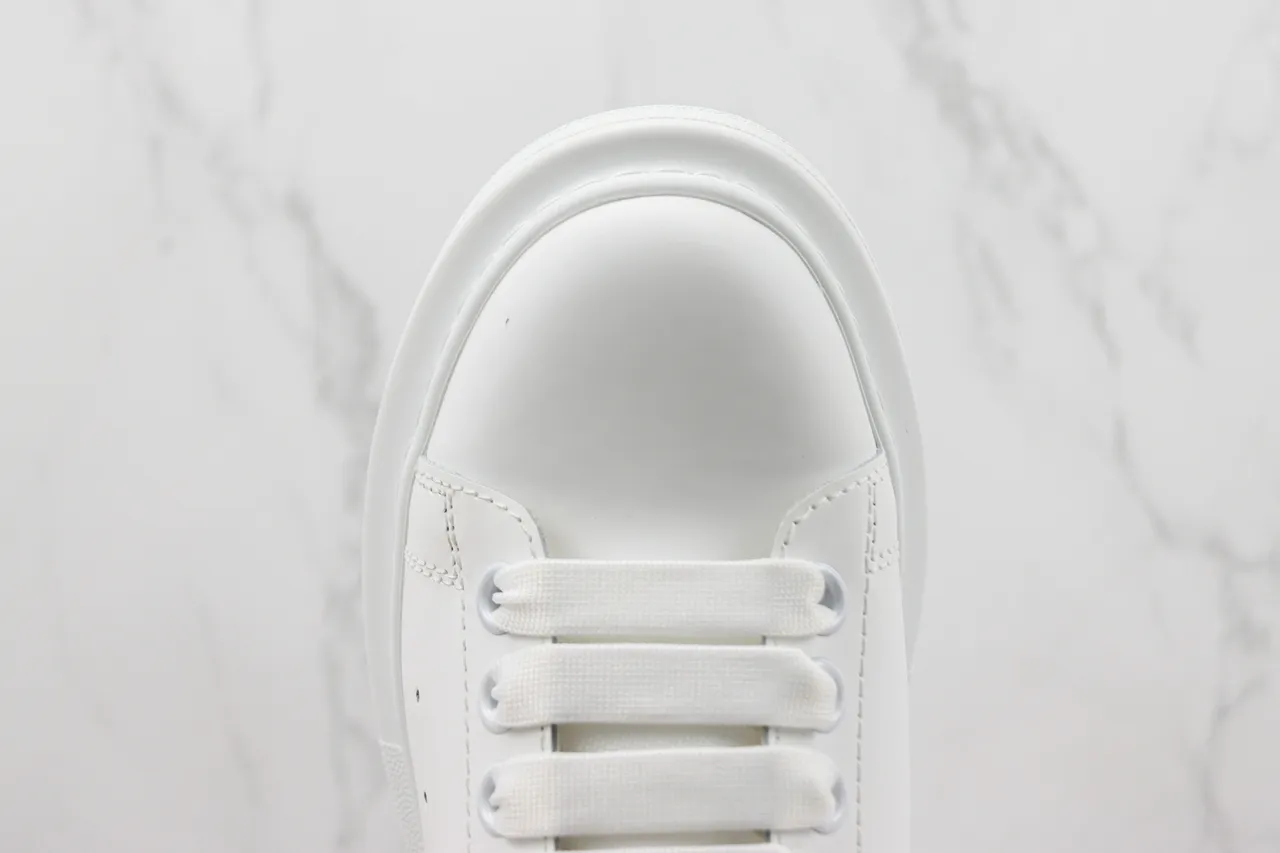 Alexander McQueen Oversized Sneaker White and Blue Suede Lifestyle Sneakers 6