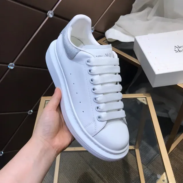 Alexander McQueen Oversized Sneaker White Silver Chunky Sneakers 2