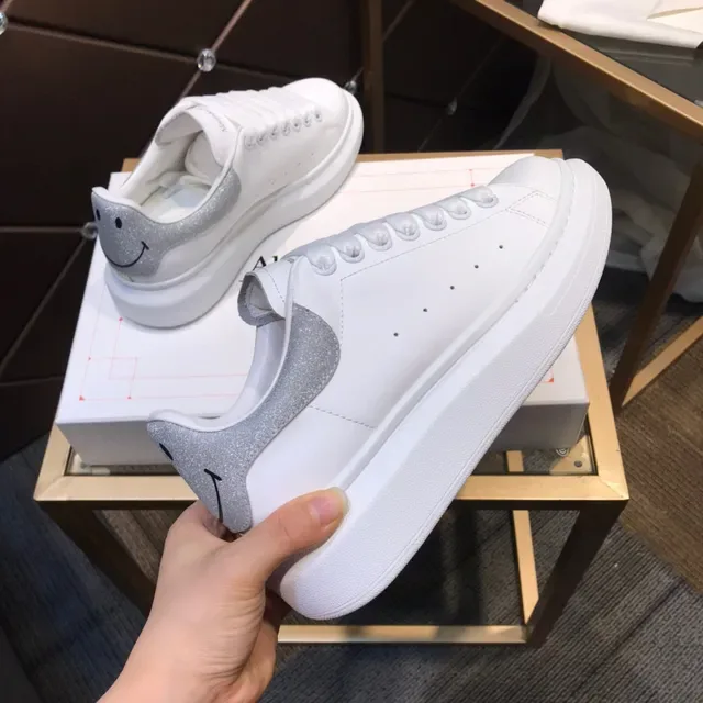 Alexander McQueen Oversized Sneaker White Silver Chunky Sneakers 5