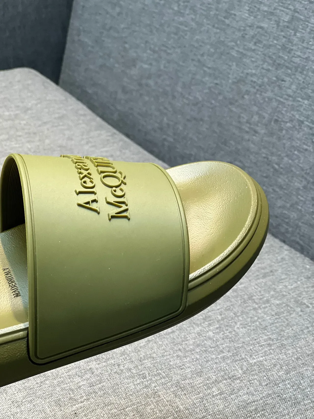 Alexander McQueen Slide Olive Green Slippers 3