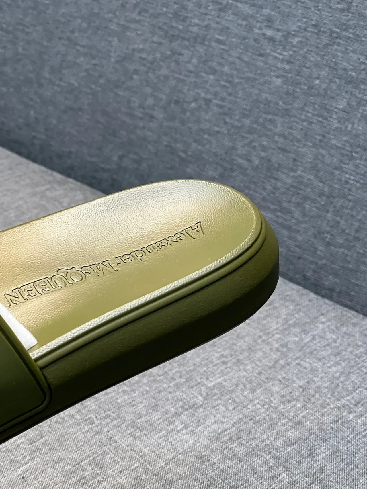 Alexander McQueen Slide Olive Green Slippers 8